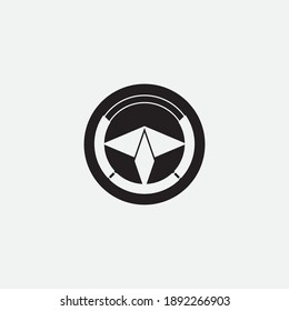 steering wheel vector illustration icon logo template