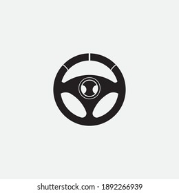 steering wheel vector illustration icon logo template