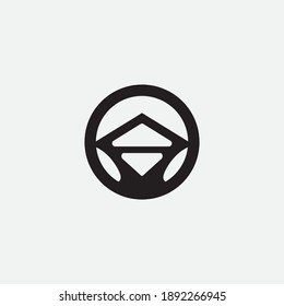 steering wheel vector illustration icon logo template