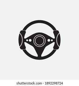 steering wheel vector illustration icon logo template