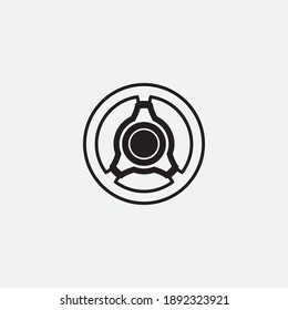 Vektorgrafik-Logo für das Lenkrad