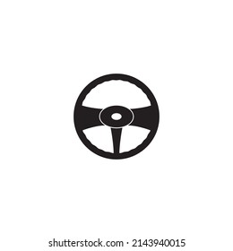 
plantilla de logotipo de la ilustración del vector del volante de dirección