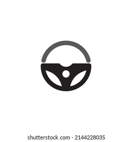 
steering wheel vector illustration icon logo template