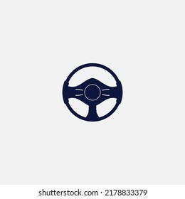 steering wheel vector illustration icon logo template