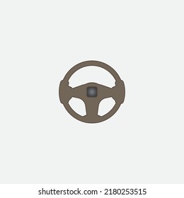 steering wheel vector illustration icon logo template