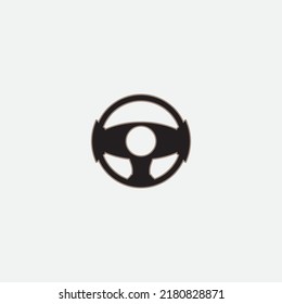 steering wheel vector illustration icon logo template
