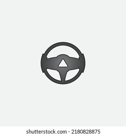 steering wheel vector illustration icon logo template