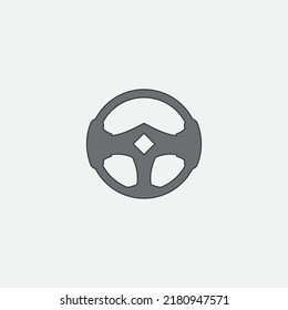 steering wheel vector illustration icon logo template