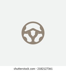 steering wheel vector illustration icon logo template