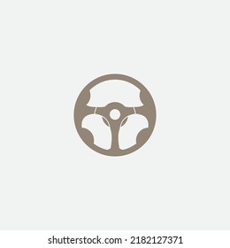 steering wheel vector illustration icon logo template