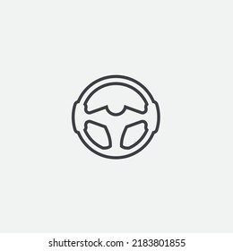 Vektorgrafik-Logo für das Lenkrad