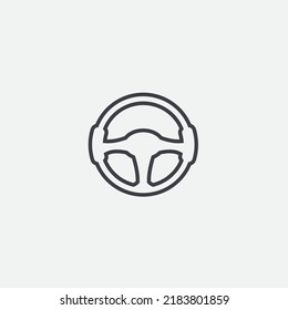 Vektorgrafik-Logo für das Lenkrad