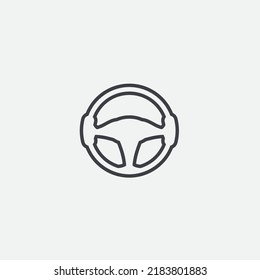 steering wheel vector illustration icon logo template