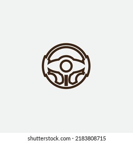 Vektorgrafik-Logo für das Lenkrad
