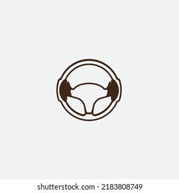 steering wheel vector illustration icon logo template