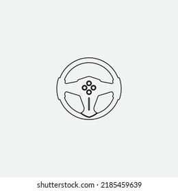 steering wheel vector illustration icon logo template