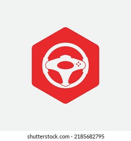 steering wheel vector illustration icon logo template