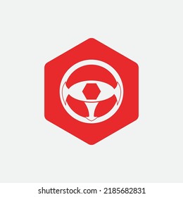 steering wheel vector illustration icon logo template
