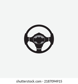 steering wheel vector illustration icon logo template