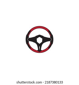 steering wheel vector illustration icon logo template