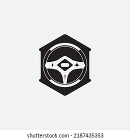 Vektorgrafik-Logo für das Lenkrad