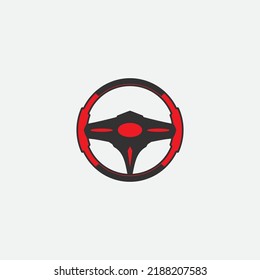 steering wheel vector illustration icon logo template