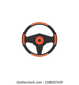 steering wheel vector illustration icon logo template