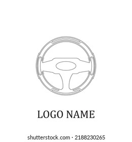 steering wheel vector illustration icon logo template