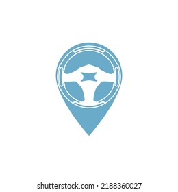 steering wheel vector illustration icon logo template