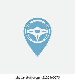 steering wheel vector illustration icon logo template