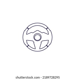 steering wheel vector illustration icon logo template