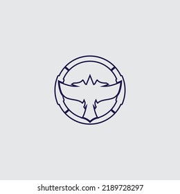 steering wheel vector illustration icon logo template