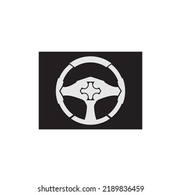 steering wheel vector illustration icon logo template