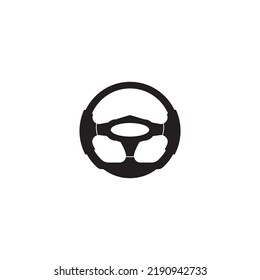 steering wheel vector illustration icon logo template