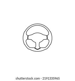 steering wheel vector illustration icon logo template
