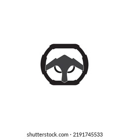 steering wheel vector illustration icon logo template