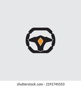 Vektorgrafik-Logo für das Lenkrad