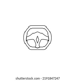 steering wheel vector illustration icon logo template