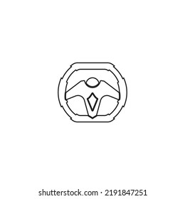 steering wheel vector illustration icon logo template