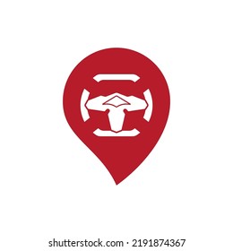 steering wheel vector illustration icon logo template