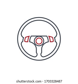 Steering Wheel vector image logo