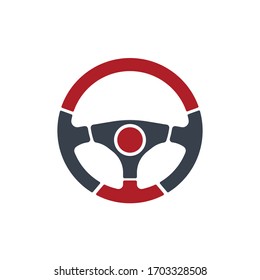 Steering Wheel vector image logo