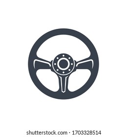 Steering Wheel vector image logo