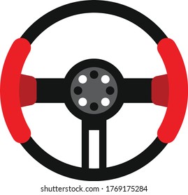 Steering Wheel vector image logo
