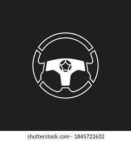 Steering Wheel vector image logo
