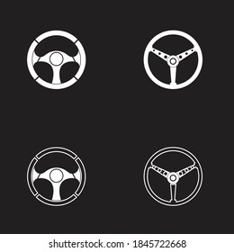 Steering Wheel vector image logo