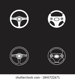 Steering Wheel vector image logo