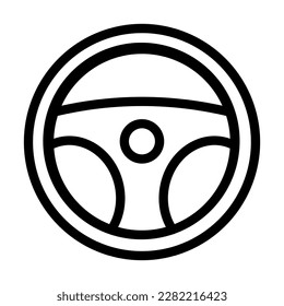 Vectorliniendesign des Lenkrads