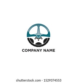 Steering Wheel Vector Logo Design