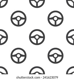 steering wheel, vector seamless pattern, Editable can be used for web page backgrounds, pattern fills  